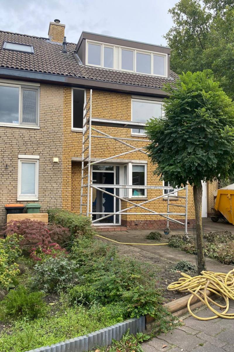 Woonhuis in Leusden na gevelrenovatie en zandstralen